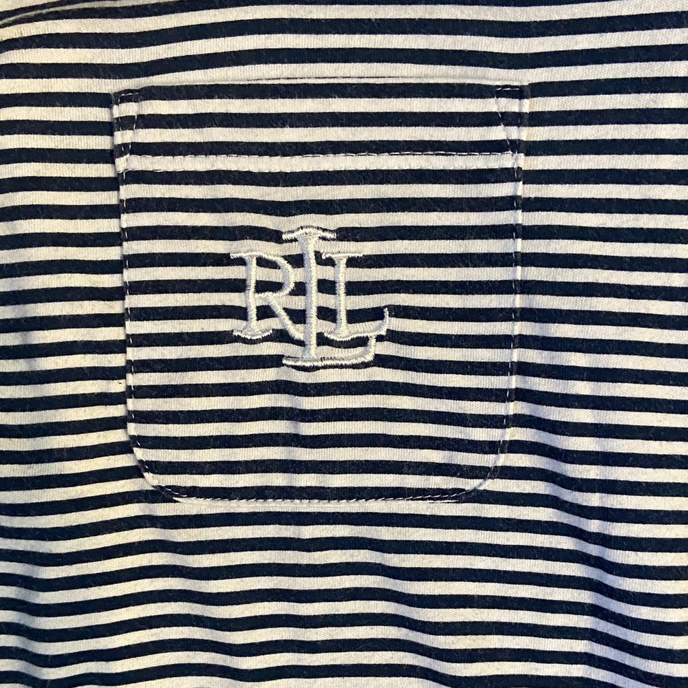 Ralph Lauren Navy and White Striped nightgown - Picture 3 of 4